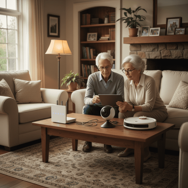 부모님댁 보안 점검: 공유기, CCTV, 로봇청소기