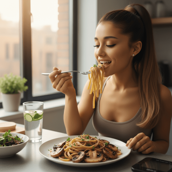 혈당 다이어트, 아리아나 그란데의 버섯 파스타 식단