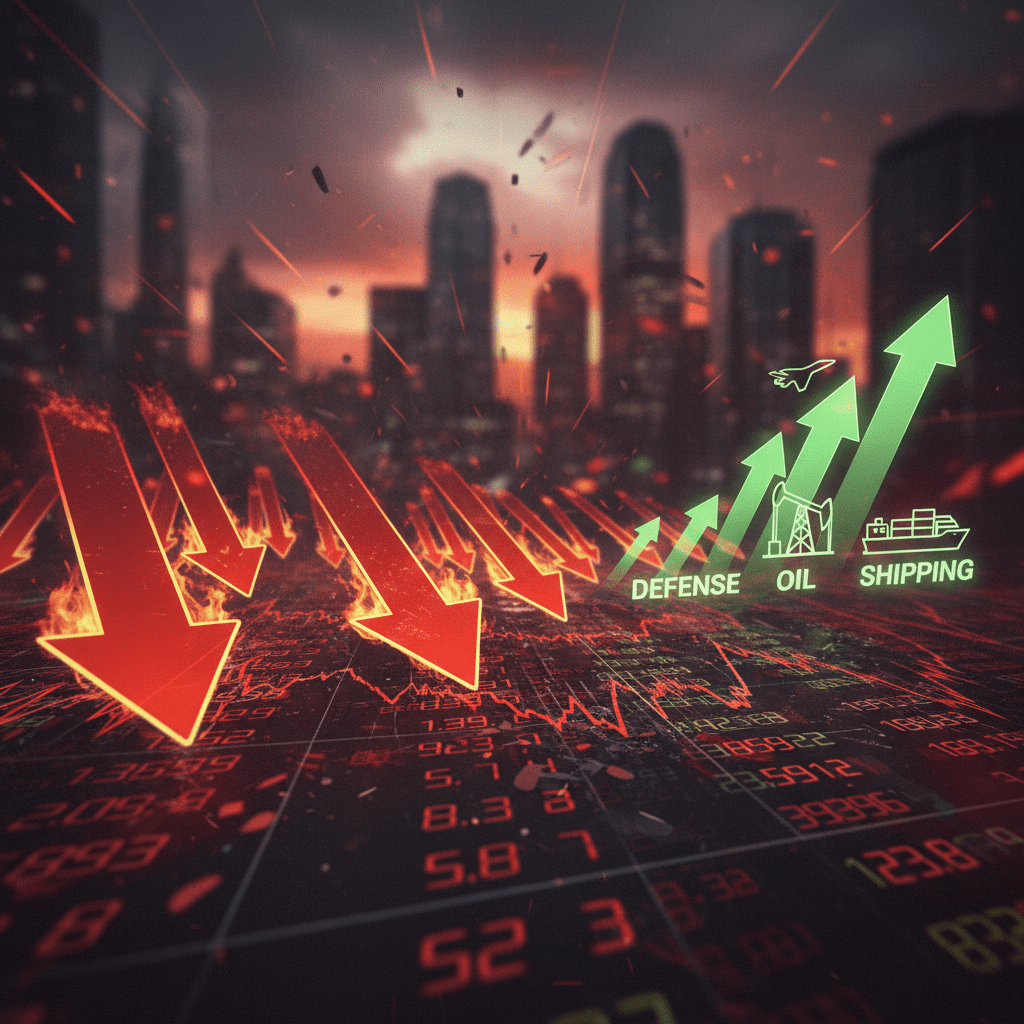 코스피 폭락 속 급등! 방산/석유/해운株 분석