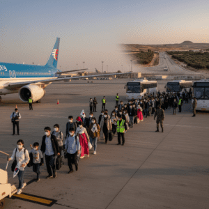 중동지역 한국인 대피, 카타르·요르단 출국