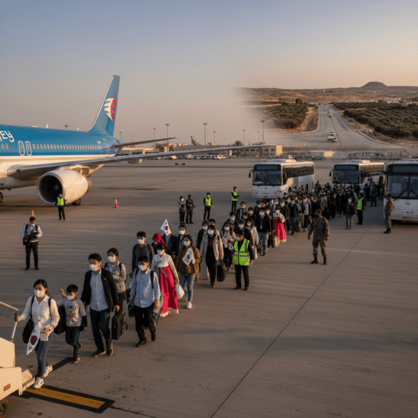 중동지역 한국인 대피, 카타르·요르단 출국
