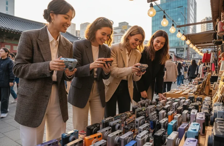 빈티지 디지털 카메라, 2030 여성&hellip;