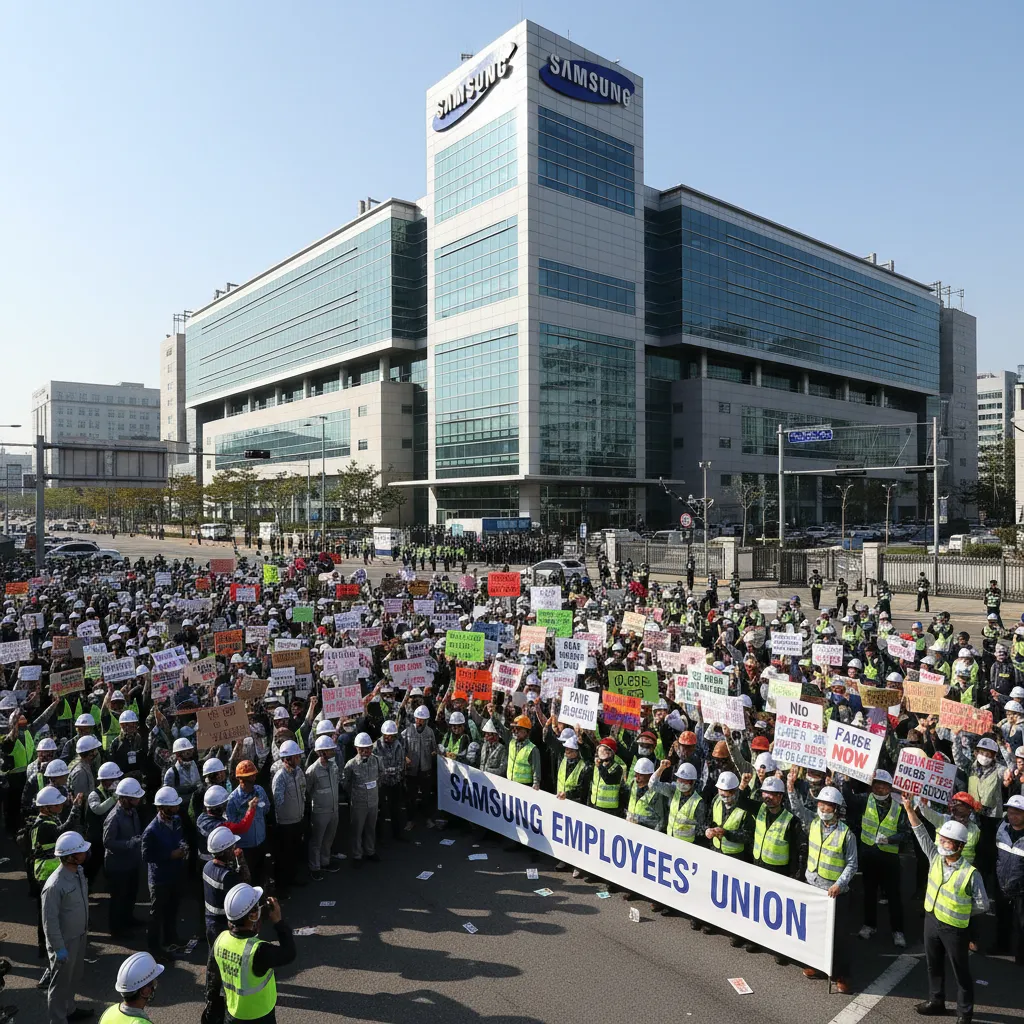 삼성전자 파업 위기! HBM4 생산 차질 우려