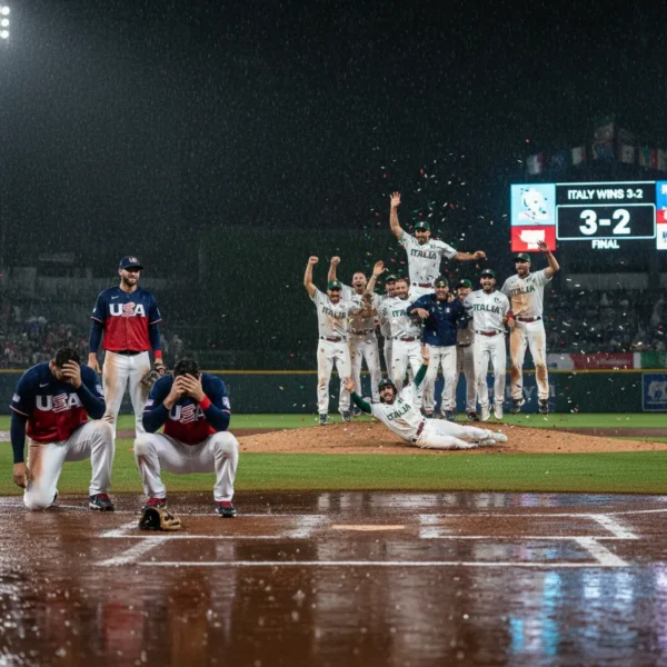 WBC 탈락 위기! 미국, 이탈리아에 충격패