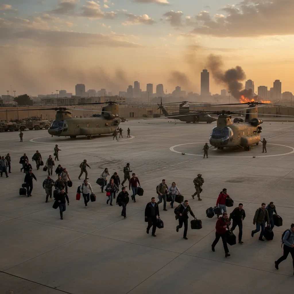美 철수령, 이라크서 자국민…전쟁 확산?