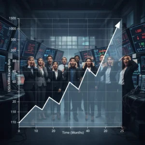 환율 급등, 2009년 금융위기 이후 최고치 기록