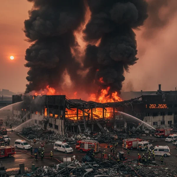 대전 공장 화재: 10명 사망, 긴급 수색