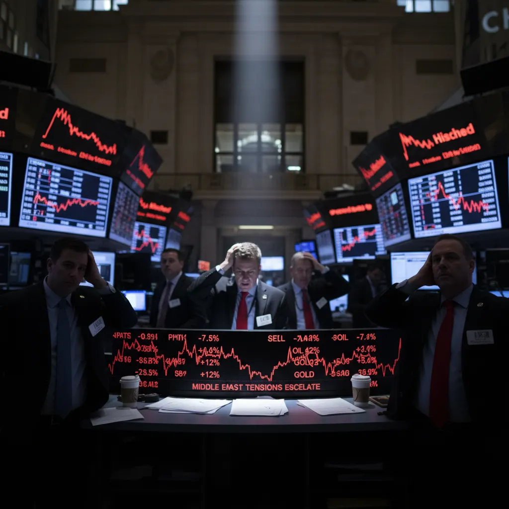 뉴욕증시 급락: 이란 확전 공포와 투자 심리 위축
