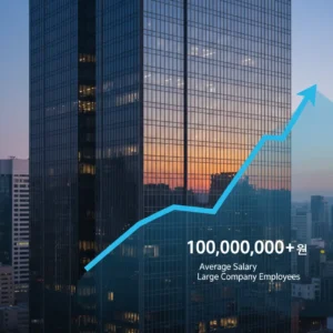 대기업 평균 연봉 1억 돌파, 격차 심화