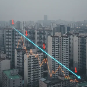 서울 아파트 실거래가 하락, 7개월 만에 전환