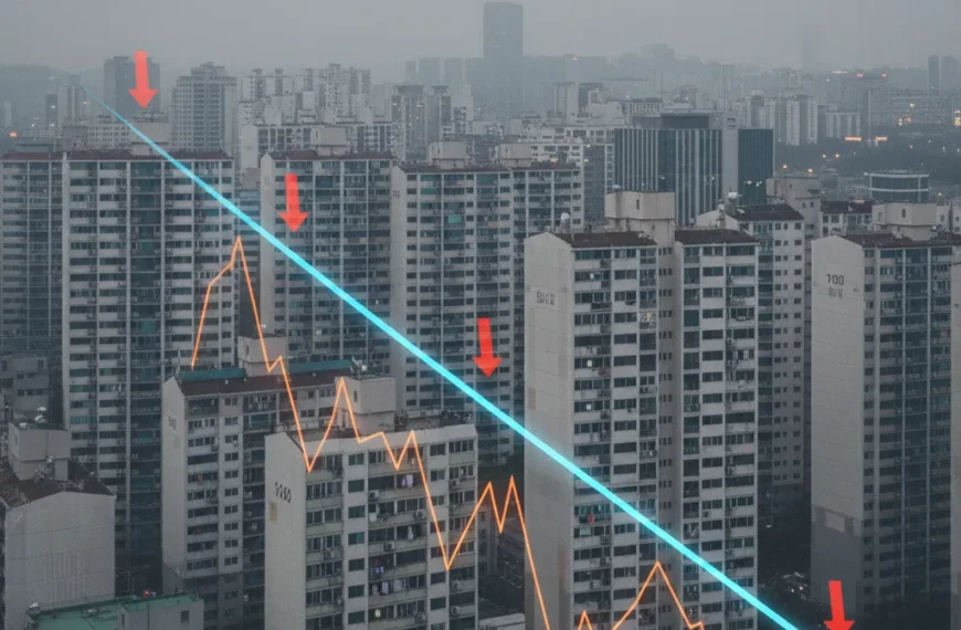 서울 아파트 실거래가 하락, 7개월 만에 전환